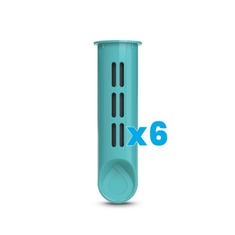 Zestaw filtrów DAFI do butelki Soft i Solid Turkusowy (6 szt.)