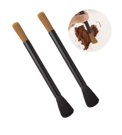 Profesjonalny pędzelek - szczotka BluePlan do czyszczenia ekspresu, młynka z 2 końcówkami - 2 szt.