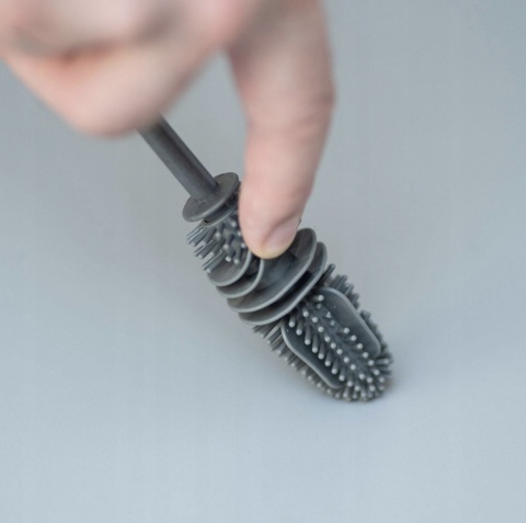 3 szt. SZCZOTKA SILIKONOWA BluePlan DO MYCIA BUTELEK, DZBANKÓW, SŁOIKÓW, WAZONÓW, długa 28 cm