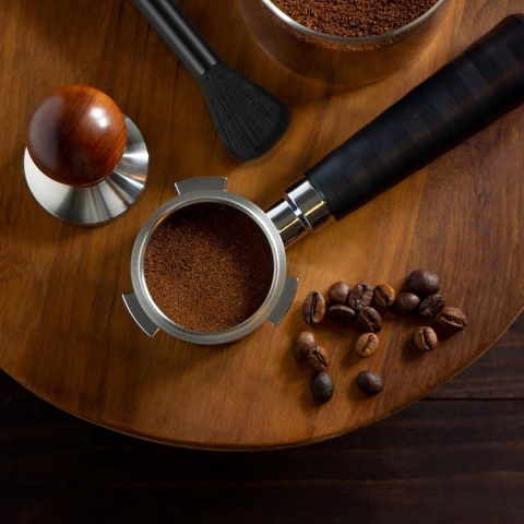 Profesjonalny pędzelek - szczotka BluePlan do czyszczenia ekspresu, młynka z 2 końcówkami - 2 szt.