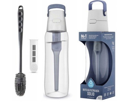 Butelka filtrująca Dafi SOLID 0,7l jeansowa + filtr + szczotka silikonowa