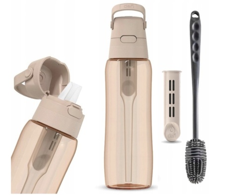 Butelka filtrująca z Tritanu Dafi SOFT 0,7L cappuccino + 1 filtr + szczotka