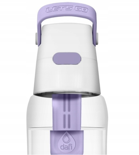 Butelka filtrująca Dafi SOLID 0,7l Lawendowa by J. Krupa + filtr + szczotka silkonowa