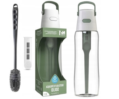 Butelka filtrująca z Tritanu Dafi SOLID 0,7l szałwiowa + filtr + szczotka silokonowa