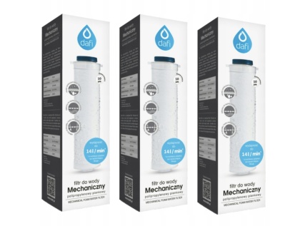 Dafi Przepływowy filtr do wody polipropylenowy 10 µm - 3 szt.
