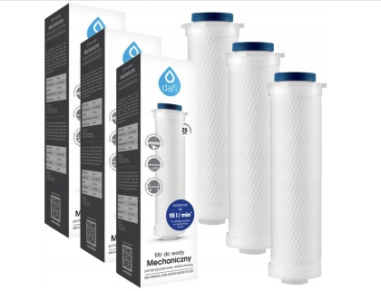 Dafi Przepływowy filtr do wody polipropylenowy 25 µm - 3 szt.