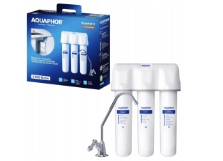 Filtr pod zlew Aquaphor KRYSZTAŁ H, filtry K5+KH+K7 - 3 szt.