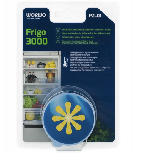 POCHŁANIACZ ZAPACHÓW DO LODÓWKI PZL01 FRIGO W ŻELU WORWO
