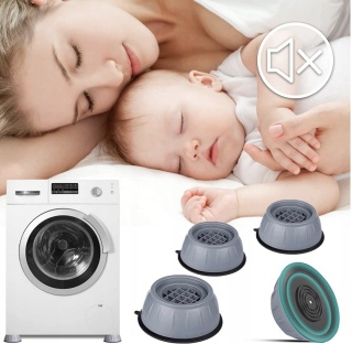 Podkładki Antywibracyjne Gumowe Pod Pralkę Zmywarkę Suszarkę Lodówkę 4 szt.