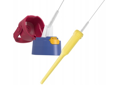 Zestaw Butelka Dafi Solid 0,7L FC BARCELONA + 2 szczotki do mycia butelek