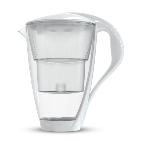 Szklany dzbanek filtrujący Dafi CRYSTAL LED 2l + 1 filtr Unimax BIAŁY