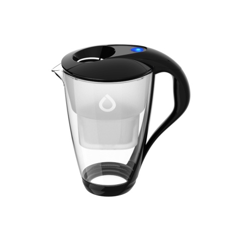 Szklany dzbanek filtrujący Dafi CRYSTAL LED 2l + 1 filtr Unimax CZARNY