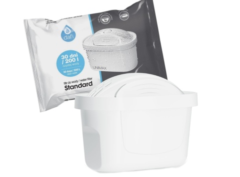 Szklany dzbanek filtrujący Dafi CRYSTAL LED 2l + 1 filtr Unimax CZARNY