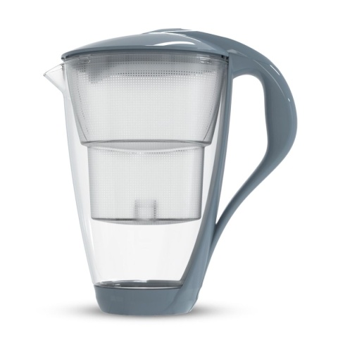 Szklany dzbanek filtrujący Dafi CRYSTAL LED 2l + 1 filtr Unimax SZARY