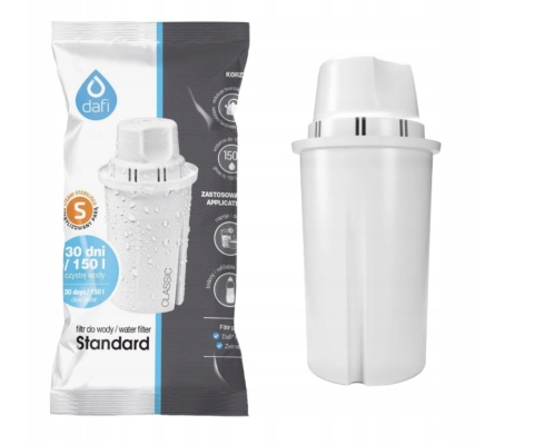 Szklany dzbanek filtrujący Dafi CRYSTAL LED 2l + filtr Classic CZARNY