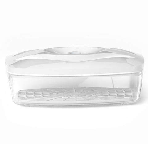 Zestaw: 4 pojemniki hermetyczne na jedzenie SeeYoo Dafi białe + pompka