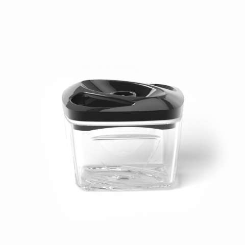 Zestaw: 4 pojemniki hermetyczne na jedzenie SeeYoo Dafi czarne + pompka