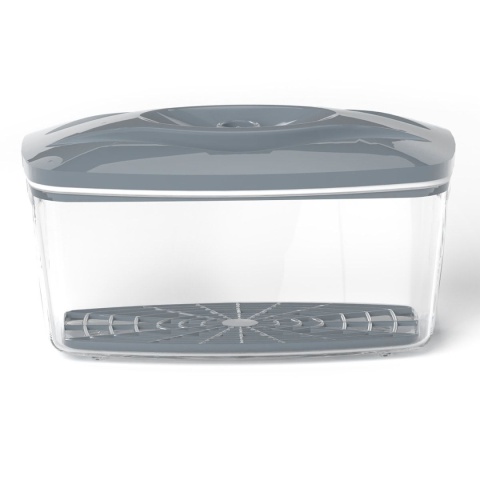 Zestaw: 4 pojemniki hermetyczne na jedzenie SeeYoo Dafi szare + pompka