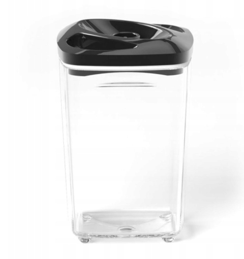 Zestaw: 5 pojemników hermetycznych na jedzenie SeeYoo Dafi CZARNE + pompka