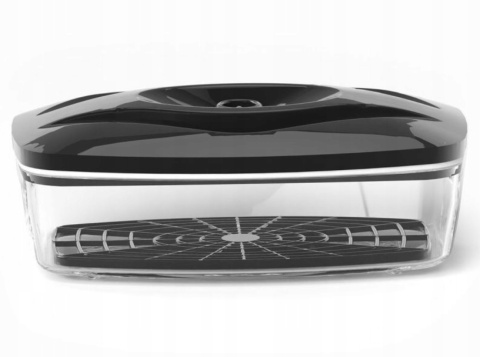 Zestaw: 5 pojemników hermetycznych na jedzenie SeeYoo Dafi CZARNE + pompka