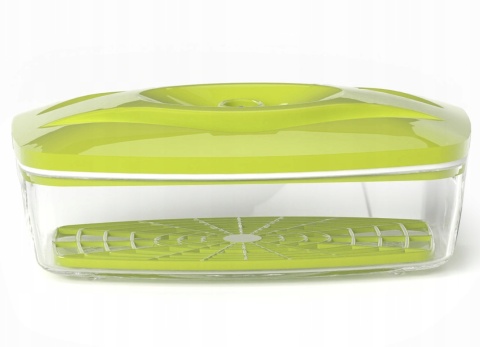 Zestaw: 5 pojemników hermetycznych na jedzenie SeeYoo Dafi LIMONKOWY + pompka