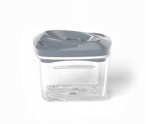 Zestaw: 5 pojemników hermetycznych na jedzenie SeeYoo Dafi SZARE + pompka