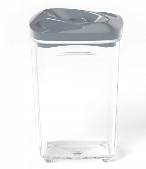 Zestaw: 5 pojemników hermetycznych na jedzenie SeeYoo Dafi SZARE + pompka