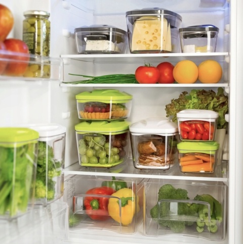 Zestaw: 5 pojemników hermetycznych na jedzenie SeeYoo Dafi białe + pompka