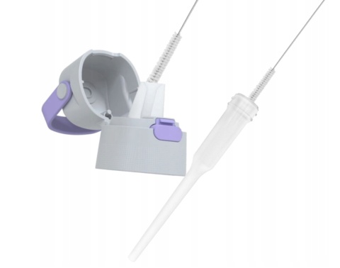 Zestaw Butelka Dafi SiliconeFit 0,5L lawendowa + 2 szczotki do mycia butelek