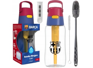 Zestaw Butelka Dafi Solid 0,5L FC BARCELONA + 2 szczotki do mycia butelek