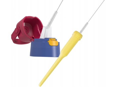 Zestaw Butelka Dafi Solid 0,5L FC BARCELONA + 2 szczotki do mycia butelek