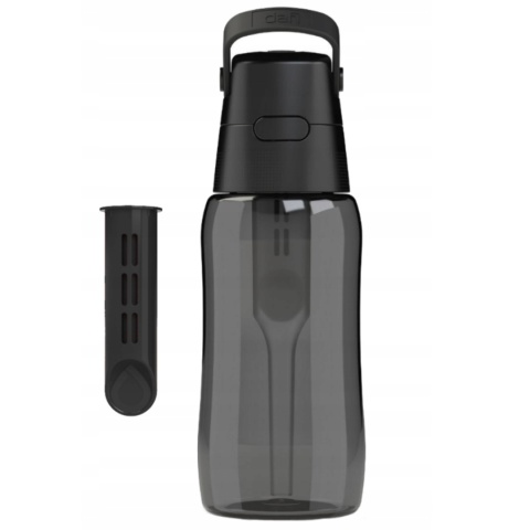 Zestaw Butelka Dafi Solid 0,5L czarna + 2 szczotki do mycia butelek