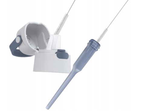 Zestaw Butelka Dafi Solid 0,5L jeansowa + 2 szczotki do mycia butelek