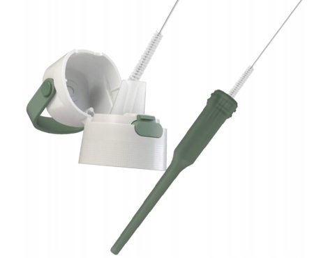 Zestaw Butelka Dafi Solid 0,5L szałwiowa + 2 szczotki do mycia butelek