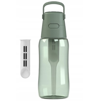 Zestaw Butelka Dafi Solid 0,5L szałwiowa + 2 szczotki do mycia butelek