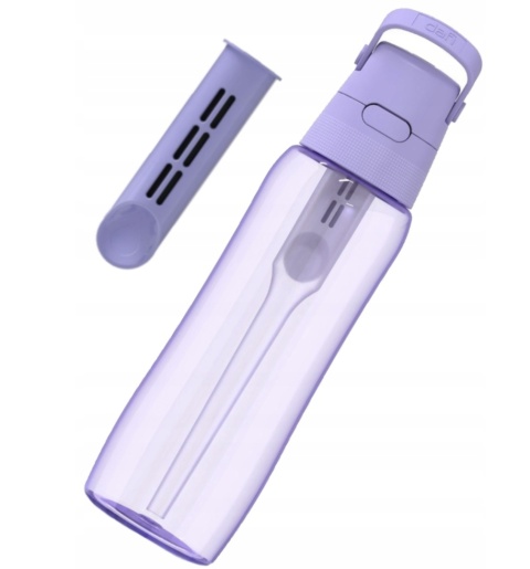 Zestaw Butelka Dafi Solid 0,7L lawendowa + 2 szczotki do mycia butelek