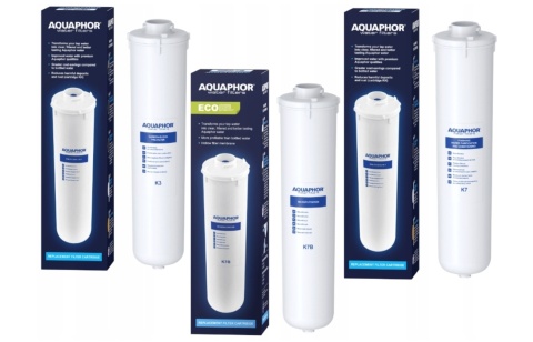 Zestaw: Wkłady Aquaphor K3, K7, K7B KRYSZTAŁ B ECO - 3 szt.