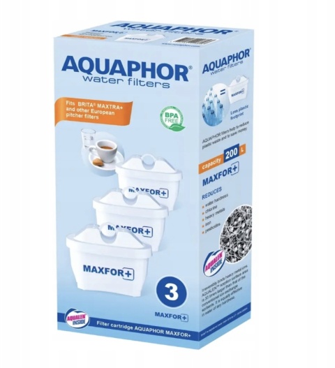 3 szt. Wkłady do Dzbanka Aquaphor B25 Maxfor +