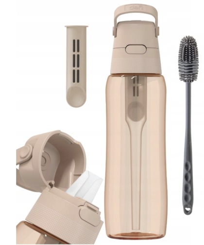 Butelka filtrująca Dafi SOLID 0,7l Cappuccino Barwiona + filtr + SZCZOTKA