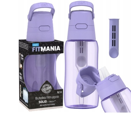 Butelka filtrująca Dafi Solid 0.5 L lawendowa fioletowa z filtrem
