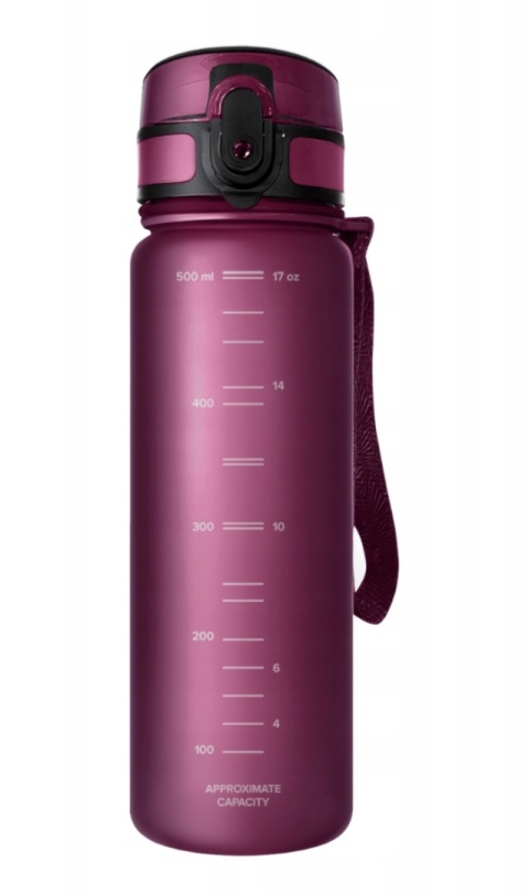 Butelka filtrująca z Tritanu Aquaphor City 0,5L Bordowa + 1 filtr + SZCZOTKA