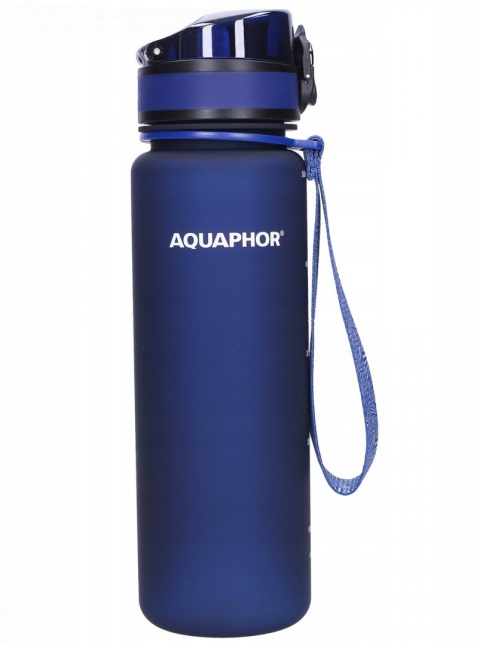 Butelka filtrująca z Tritanu Aquaphor City 0,5L Granatowa + 1 filtr + SZCZOTKA