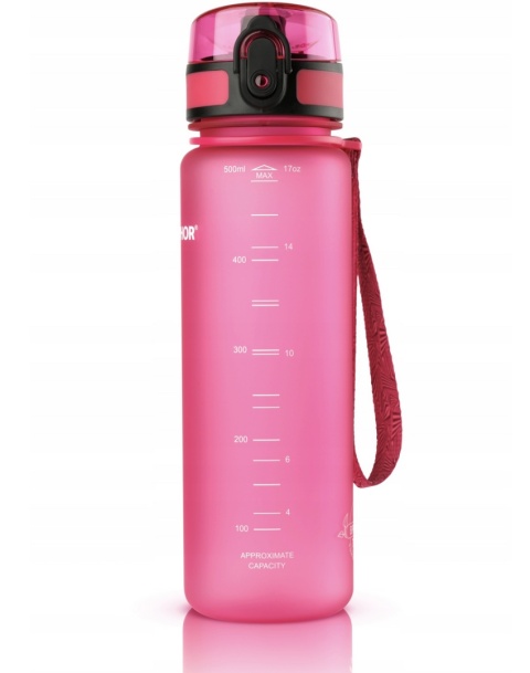 Butelka filtrująca z Tritanu Aquaphor City 0,5L Różowa + 1 filtr + SZCZOTKA