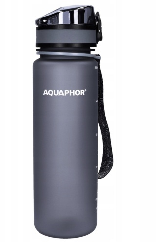 Butelka filtrująca z Tritanu Aquaphor City 0,5L Szara + 1 filtr + SZCZOTKA