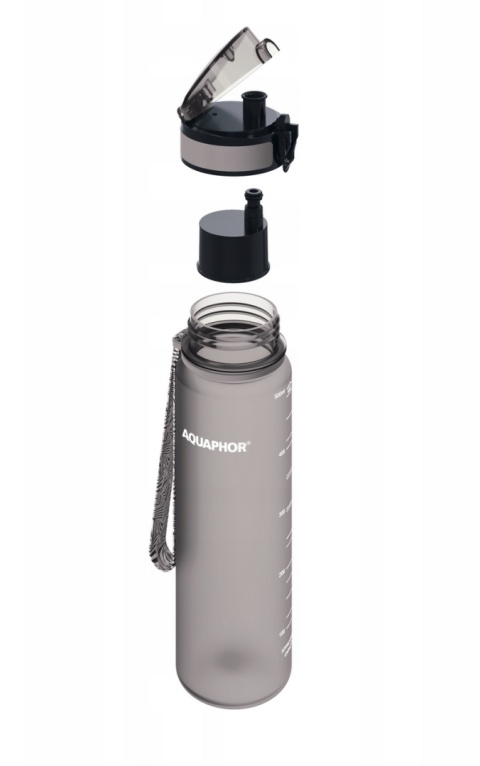 Butelka filtrująca z Tritanu Aquaphor City 0,5L Szara + 1 filtr + SZCZOTKA