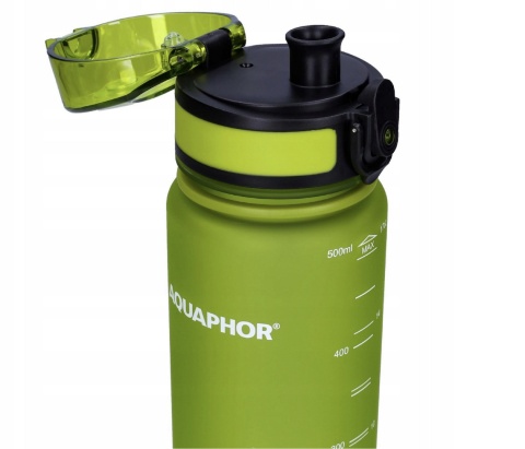 Butelka filtrująca z Tritanu Aquaphor City 0,5L Zielona + 1 filtr + SZCZOTKA