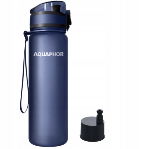 Butelka filtrująca z Tritanu Aquaphor City 0,5L Granatowa + 1 filtr + SZCZOTKA