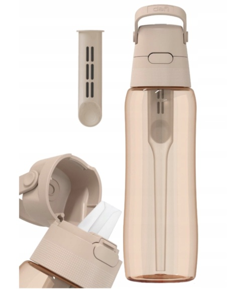 Butelka filtrująca z Tritanu Dafi SOLID 0,7l Cappuccino Barwiona + filtr