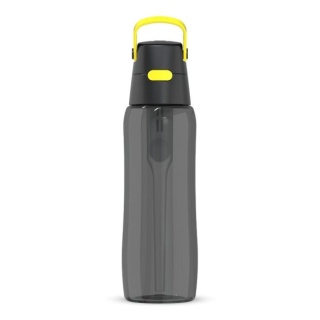 Butelka filtrująca z Tritanu Dafi SOLID 0,7l Czarna Cytrynowa + filtr