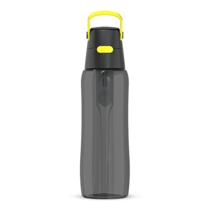 Butelka filtrująca z Tritanu Dafi SOLID 0,7l Czarna Cytrynowa + filtr